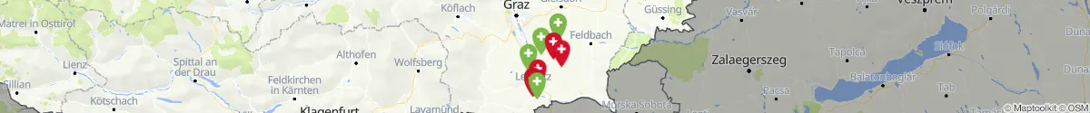Kartenansicht für Apotheken-Notdienste in der Nähe von Ragnitz (Leibnitz, Steiermark)
